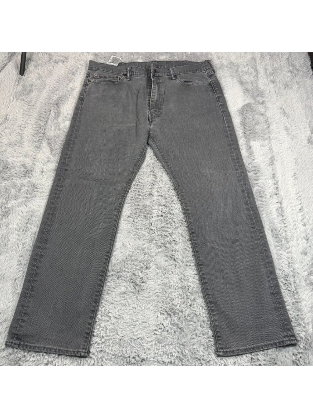 Levi's 513 Jeans Men's 38x30 Gray Cotton Denim Straight Slim Workwear Stretch